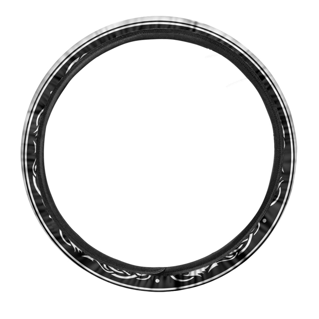 Viking Triple Horn Of Odin Print Car Steering Wheel Cover