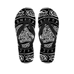 Viking Triple Horn Of Odin Print Flip Flops