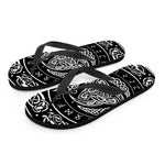 Viking Triple Horn Of Odin Print Flip Flops