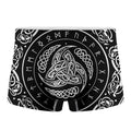 Viking Triple Horn Of Odin Print Men's Boxer Briefs