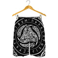 Viking Triple Horn Of Odin Print Men's Shorts