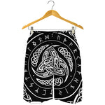 Viking Triple Horn Of Odin Print Men's Shorts