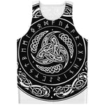 Viking Triple Horn Of Odin Print Men's Tank Top