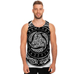 Viking Triple Horn Of Odin Print Men's Tank Top