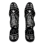 Viking Triple Horn Of Odin Print Muay Thai Shin Guard