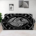 Viking Triple Horn Of Odin Print Sofa Cover