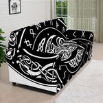 Viking Triple Horn Of Odin Print Sofa Cover