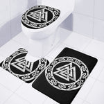 Viking Valhalla Symbol Print 3 Piece Bath Mat Set