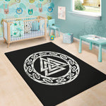 Viking Valhalla Symbol Print Area Rug