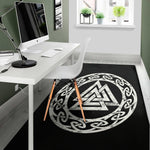 Viking Valhalla Symbol Print Area Rug