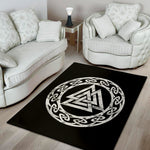 Viking Valhalla Symbol Print Area Rug