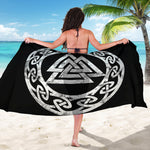 Viking Valhalla Symbol Print Beach Sarong Wrap