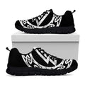 Viking Valhalla Symbol Print Black Running Shoes