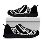 Viking Valhalla Symbol Print Black Sneakers