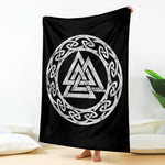 Viking Valhalla Symbol Print Blanket