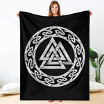 Viking Valhalla Symbol Print Blanket