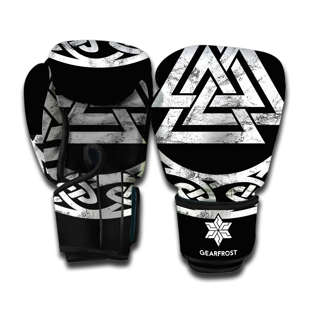 Viking Valhalla Symbol Print Boxing Gloves