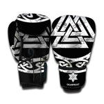 Viking Valhalla Symbol Print Boxing Gloves