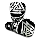 Viking Valhalla Symbol Print Boxing Gloves