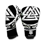 Viking Valhalla Symbol Print Boxing Gloves