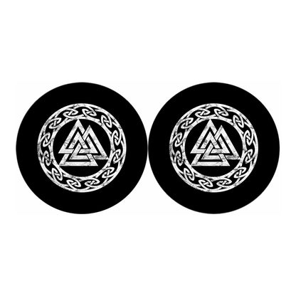 Viking Valhalla Symbol Print Car Coasters