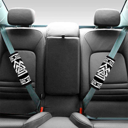 Viking Valhalla Symbol Print Car Seat Belt Covers