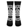Viking Valhalla Symbol Print Crew Socks