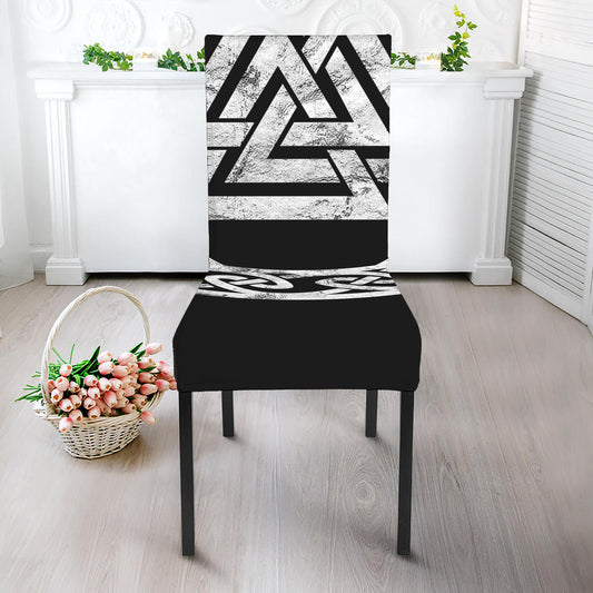 Viking Valhalla Symbol Print Dining Chair Slipcover
