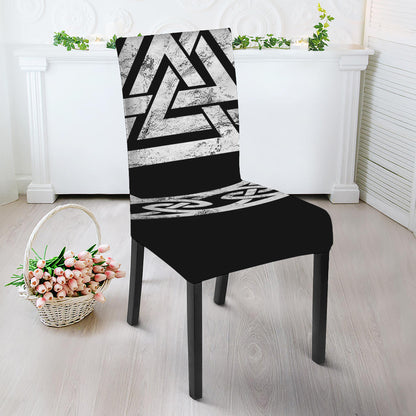 Viking Valhalla Symbol Print Dining Chair Slipcover