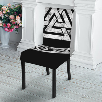 Viking Valhalla Symbol Print Dining Chair Slipcover