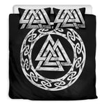 Viking Valhalla Symbol Print Duvet Cover Bedding Set