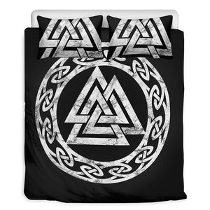 Viking Valhalla Symbol Print Duvet Cover Bedding Set