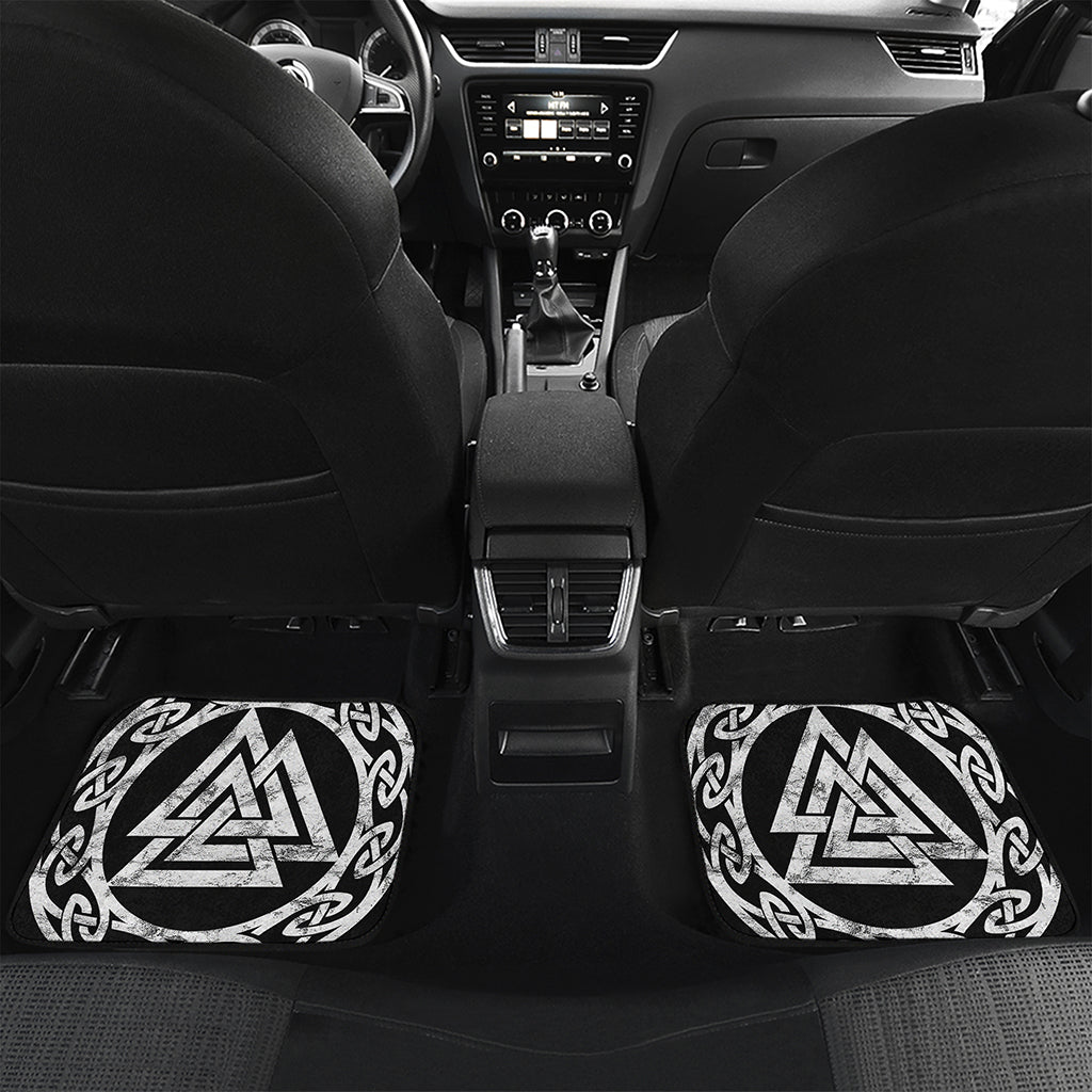 Viking Valhalla Symbol Print Front and Back Car Floor Mats
