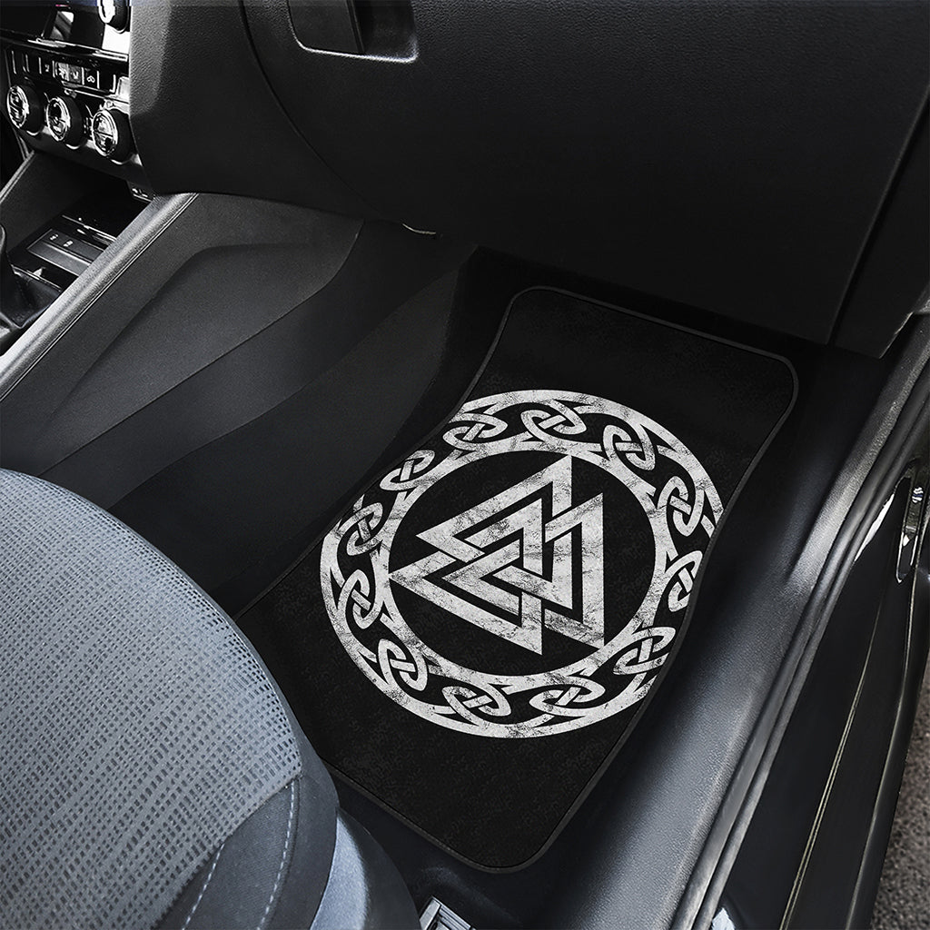 Viking Valhalla Symbol Print Front and Back Car Floor Mats