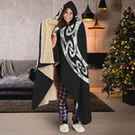Viking Valhalla Symbol Print Hooded Blanket