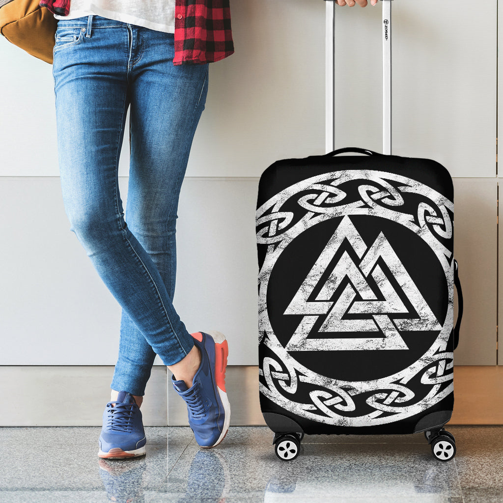 Viking Valhalla Symbol Print Luggage Cover