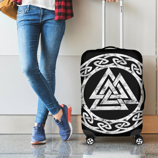 Viking Valhalla Symbol Print Luggage Cover