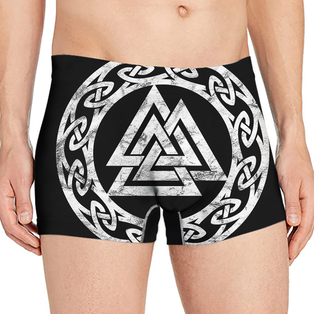 Viking Valhalla Symbol Print Men's Boxer Briefs