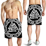 Viking Valhalla Symbol Print Men's Shorts