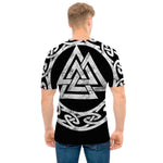 Viking Valhalla Symbol Print Men's T-Shirt