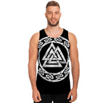 Viking Valhalla Symbol Print Men's Tank Top