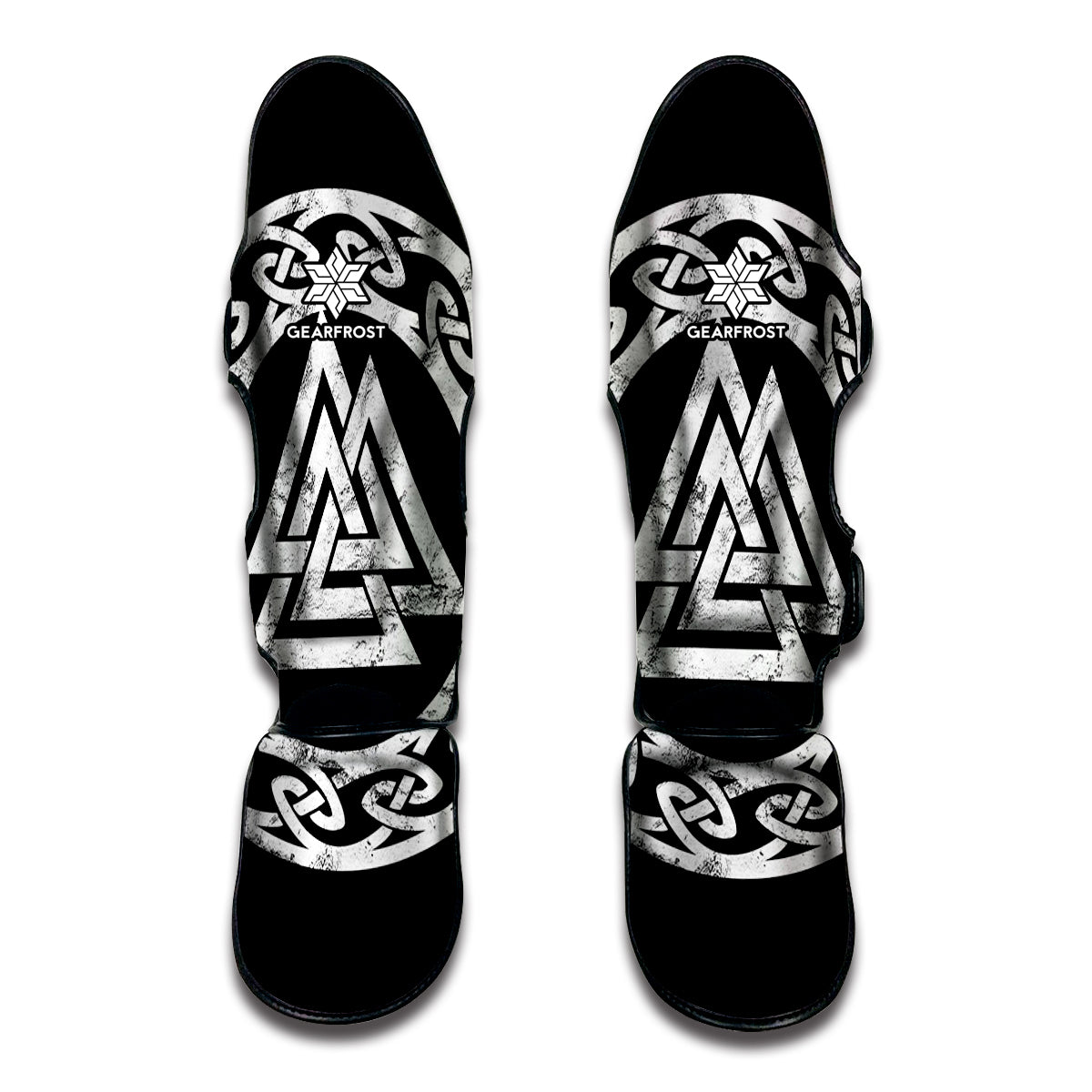 Viking Valhalla Symbol Print Muay Thai Shin Guard