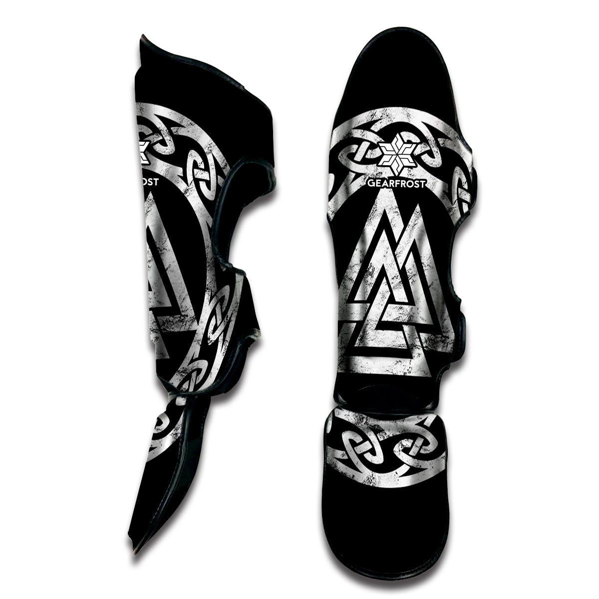 Viking Valhalla Symbol Print Muay Thai Shin Guard