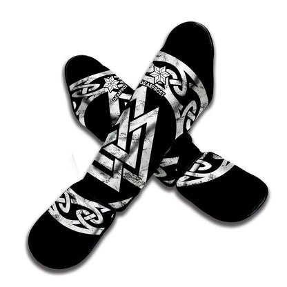 Viking Valhalla Symbol Print Muay Thai Shin Guard