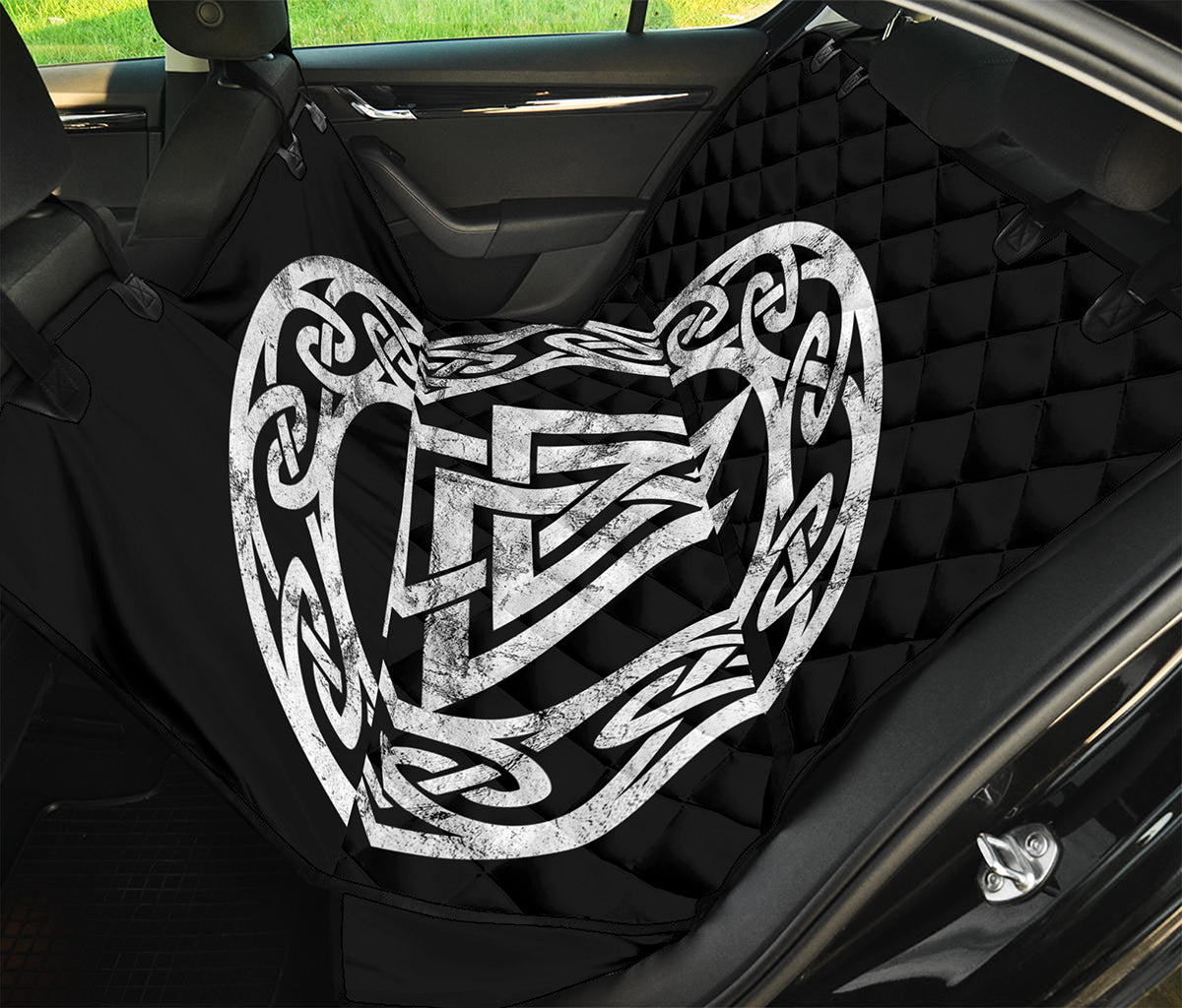 Viking Valhalla Symbol Print Pet Car Back Seat Cover