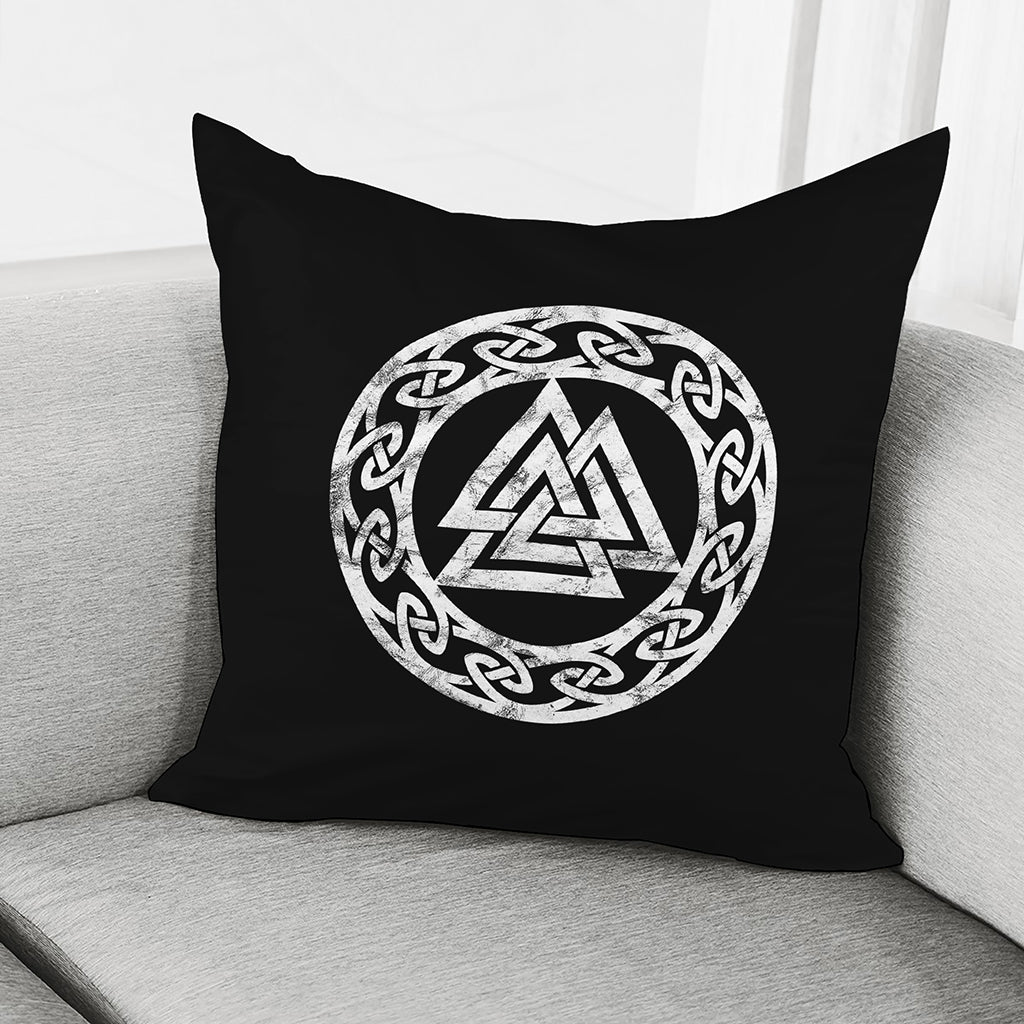 Viking Valhalla Symbol Print Pillow Cover