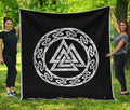 Viking Valhalla Symbol Print Quilt
