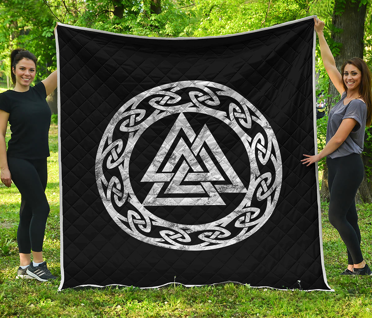 Viking Valhalla Symbol Print Quilt