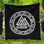 Viking Valhalla Symbol Print Quilt
