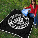 Viking Valhalla Symbol Print Quilt